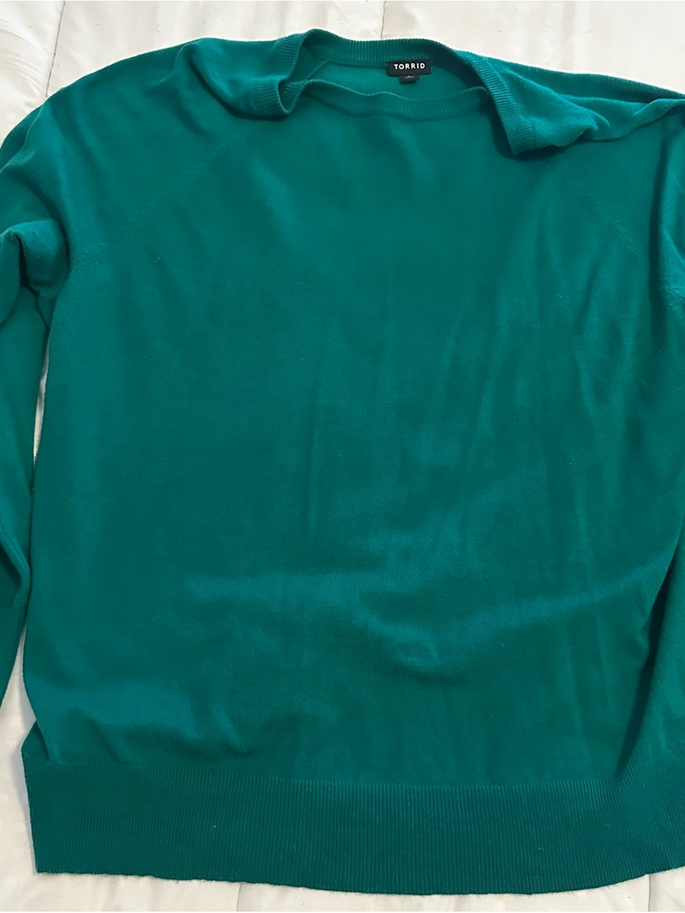Torrid Teal Crewneck Sweater- Size 2